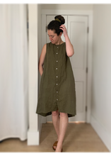 Load image into Gallery viewer, Snappy dress and duster | Olive green