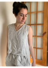 Load image into Gallery viewer, Tulip tank | Natural linen